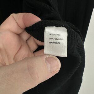 SOLD  cardigan sweater jacket black MEDIUM knit long sleeve knitwear office